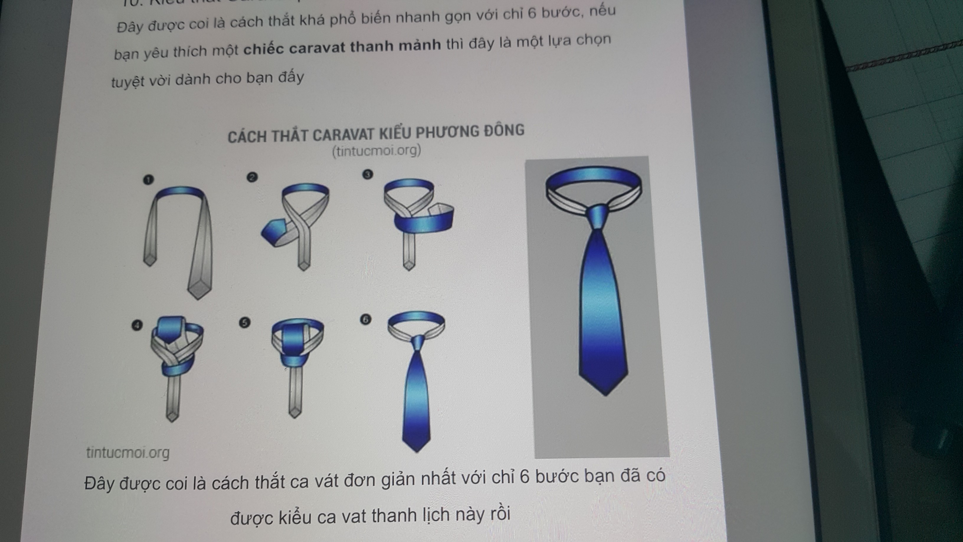 Cách thắc Caravat